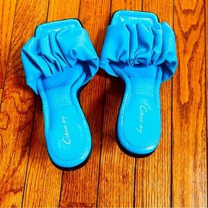 Circus by Sam Edelman Bright Blue Ruffle Sandals